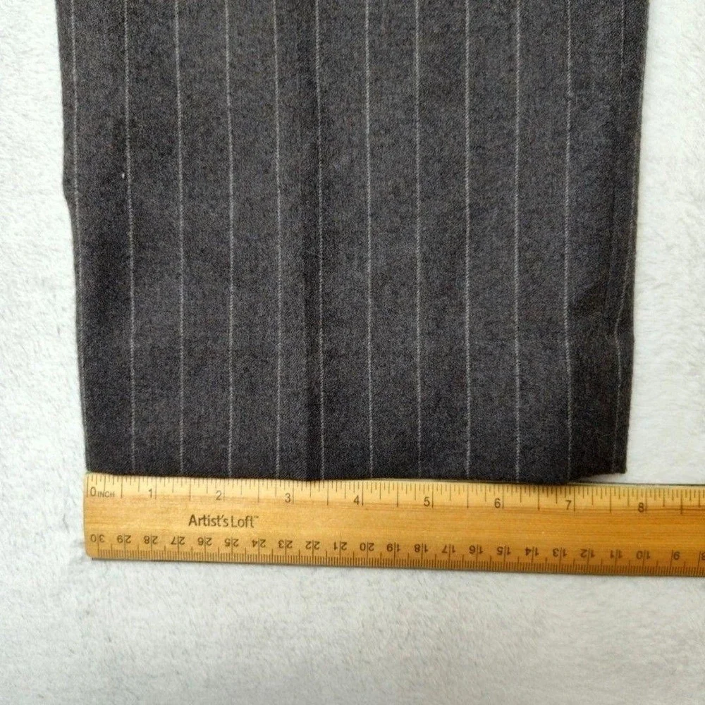 Banana Republic Pants Mens 33x34 Gray Slim Wool Tweed Tapered Dress Slacks Suit